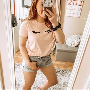 NWT Winky Face Graphic T ;)